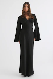 Satin maxi dress