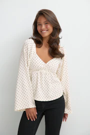 Y texture long sleeve top