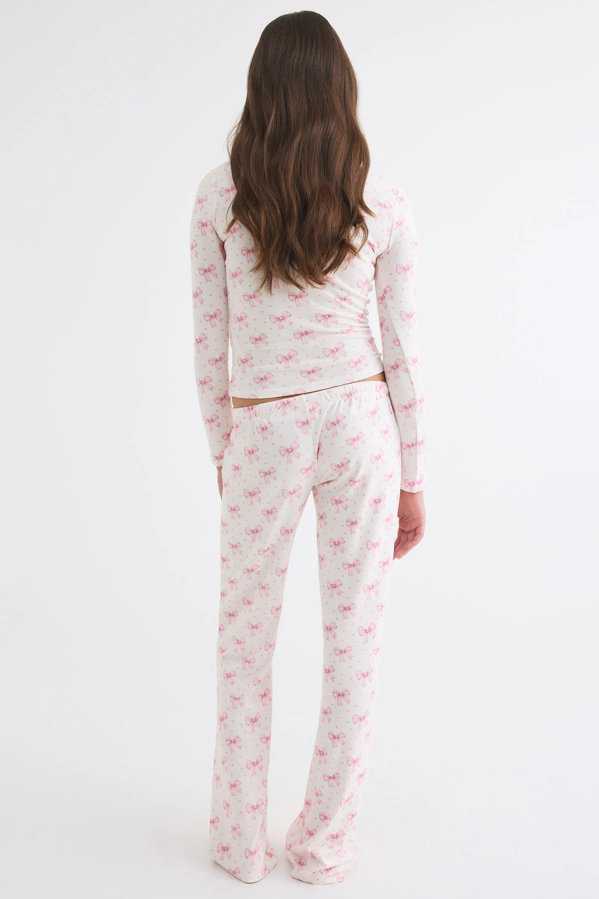 Pyjima Y brushed pyjama set - Rosa - Gina Tricot