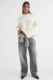 Wool blend knitted sweater