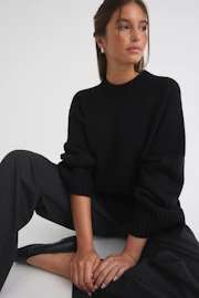 Wool blend knitted sweater