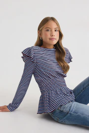 Y long sleeve smock top