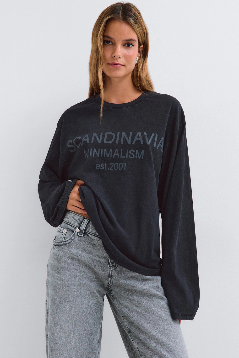 Printed Long Sleeve Tee