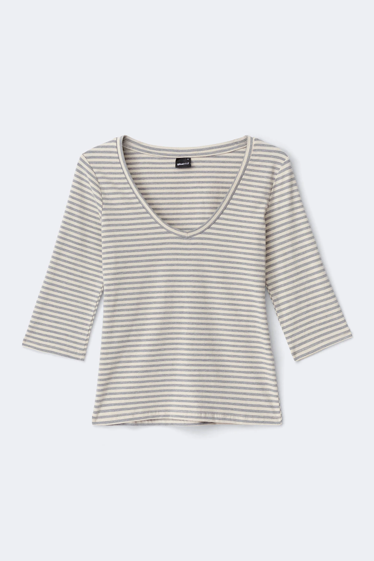Gina Tricot V-neck quarter sleeve top toppar & linnen dam – bild 4