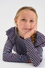 Y petite long sleeve smock kids top