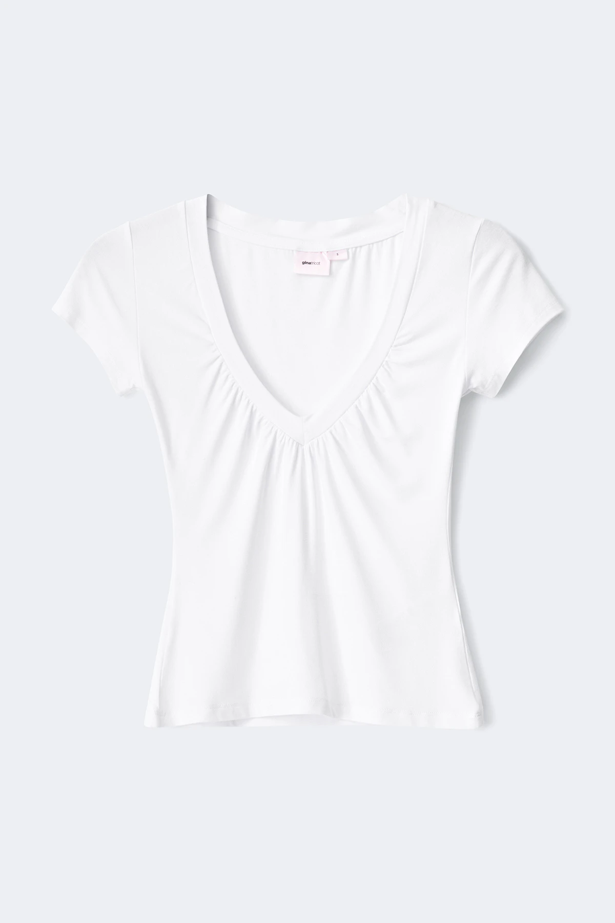 Gina Tricot 14+ v-neck t-shirt dam – bild 3