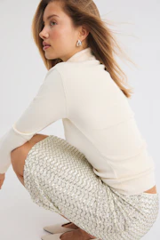 Beaded midi skirt