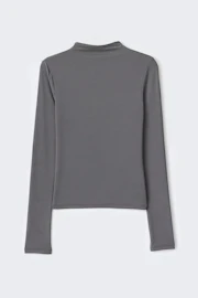 Long sleeve funnel neck top