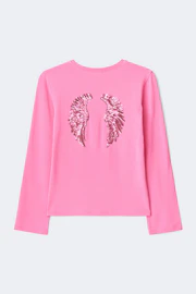Y printed long sleeve top