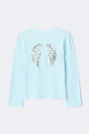 Y printed long sleeve top