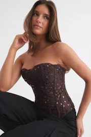 Sequin corset top
