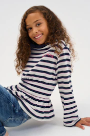 Y petite peplum kids top