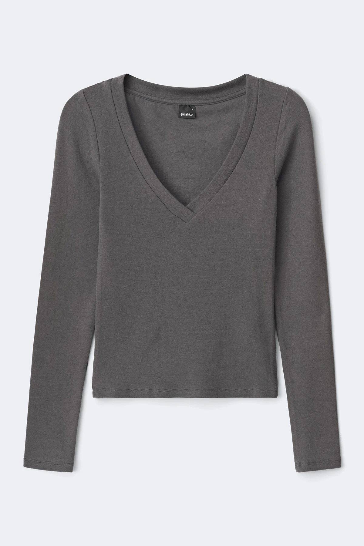 Gina Tricot V-neck longsleeve top t-shirts dam – bild 4