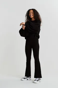 Flare Petite Jersey Trousers