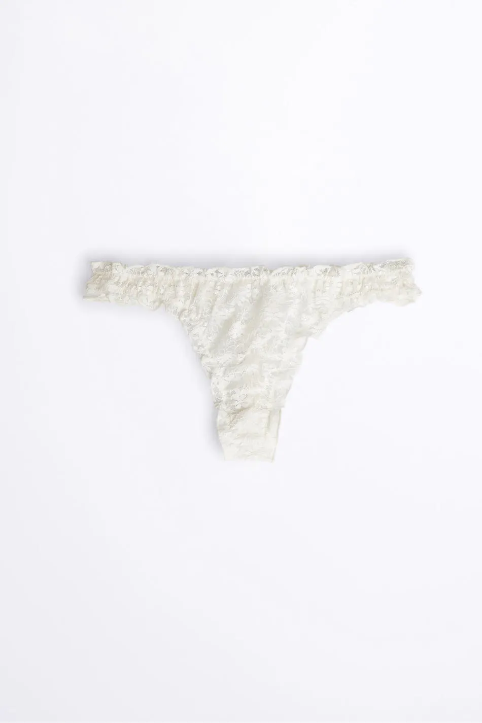 Gina Tricot - lace string - Truser - Hvit - XS - Dame