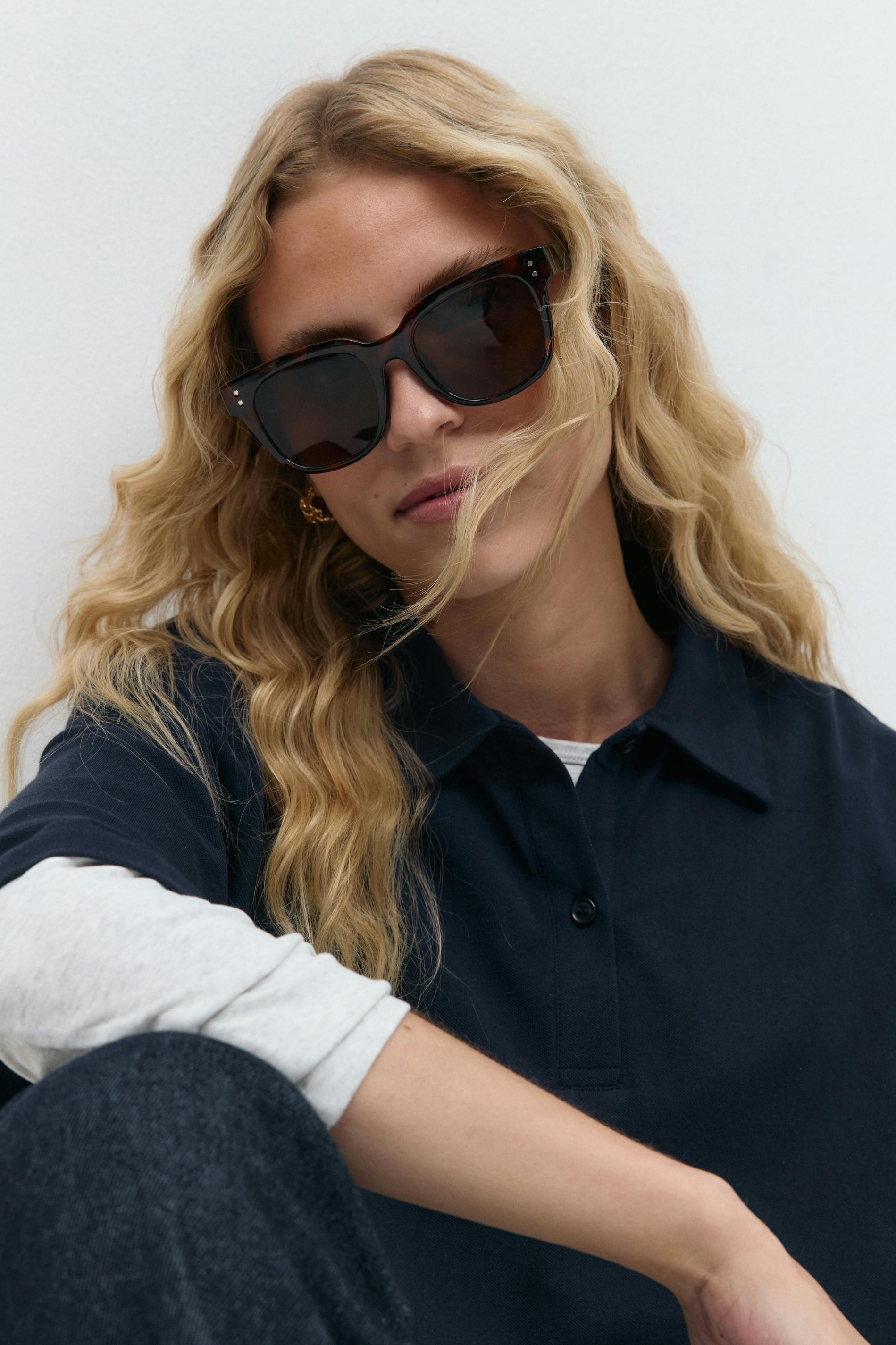 Gina Tricot - basic sunglasses - Solbriller - Beige - ONESIZE - Dame