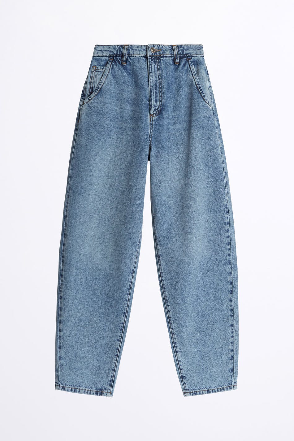 Barrel mom jeans