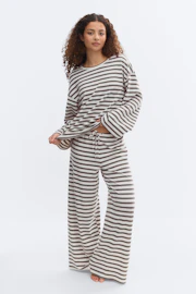 Striped soft trousers