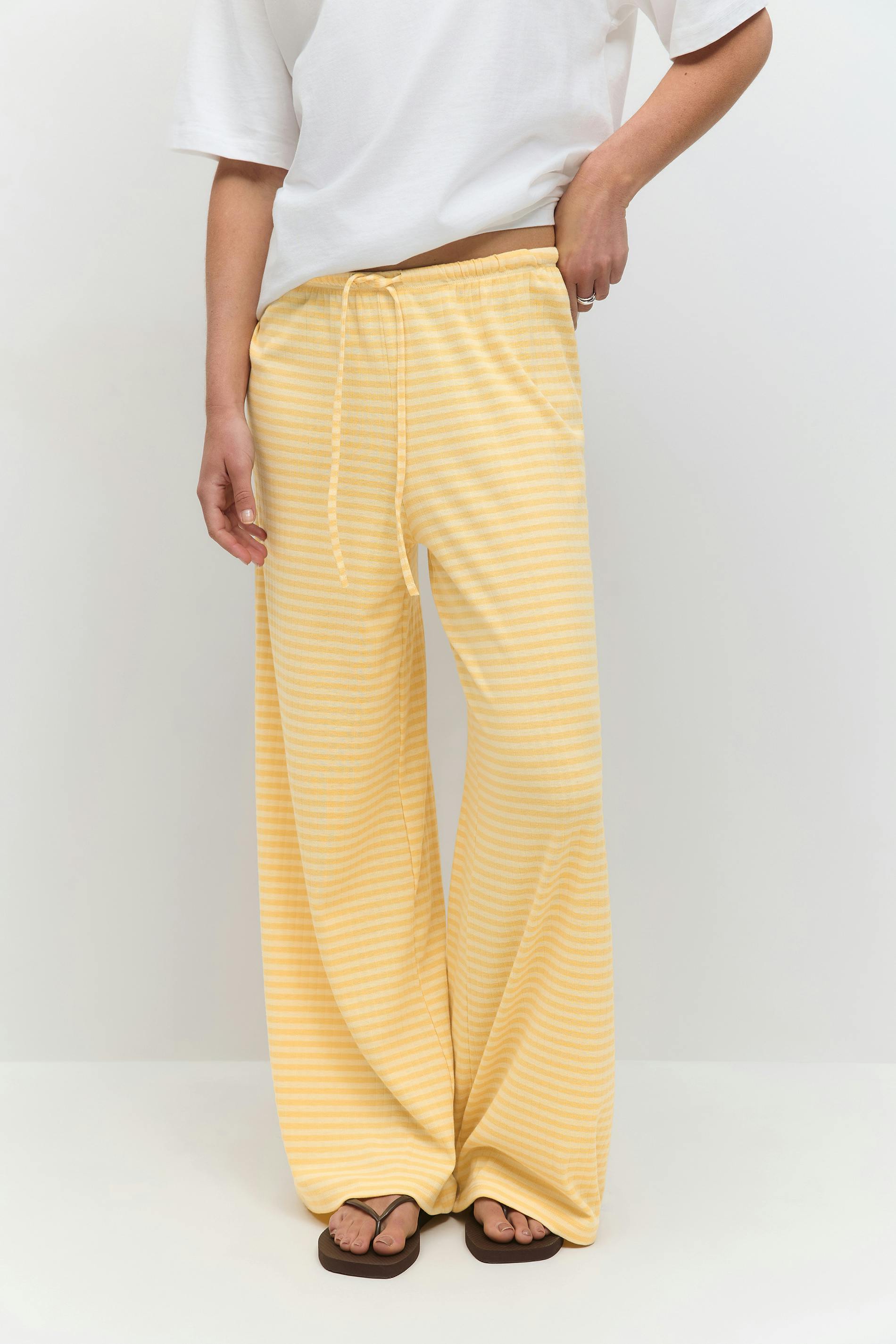 Striped soft trousers - Main Image
