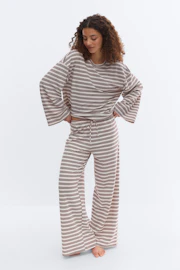 Striped soft trousers