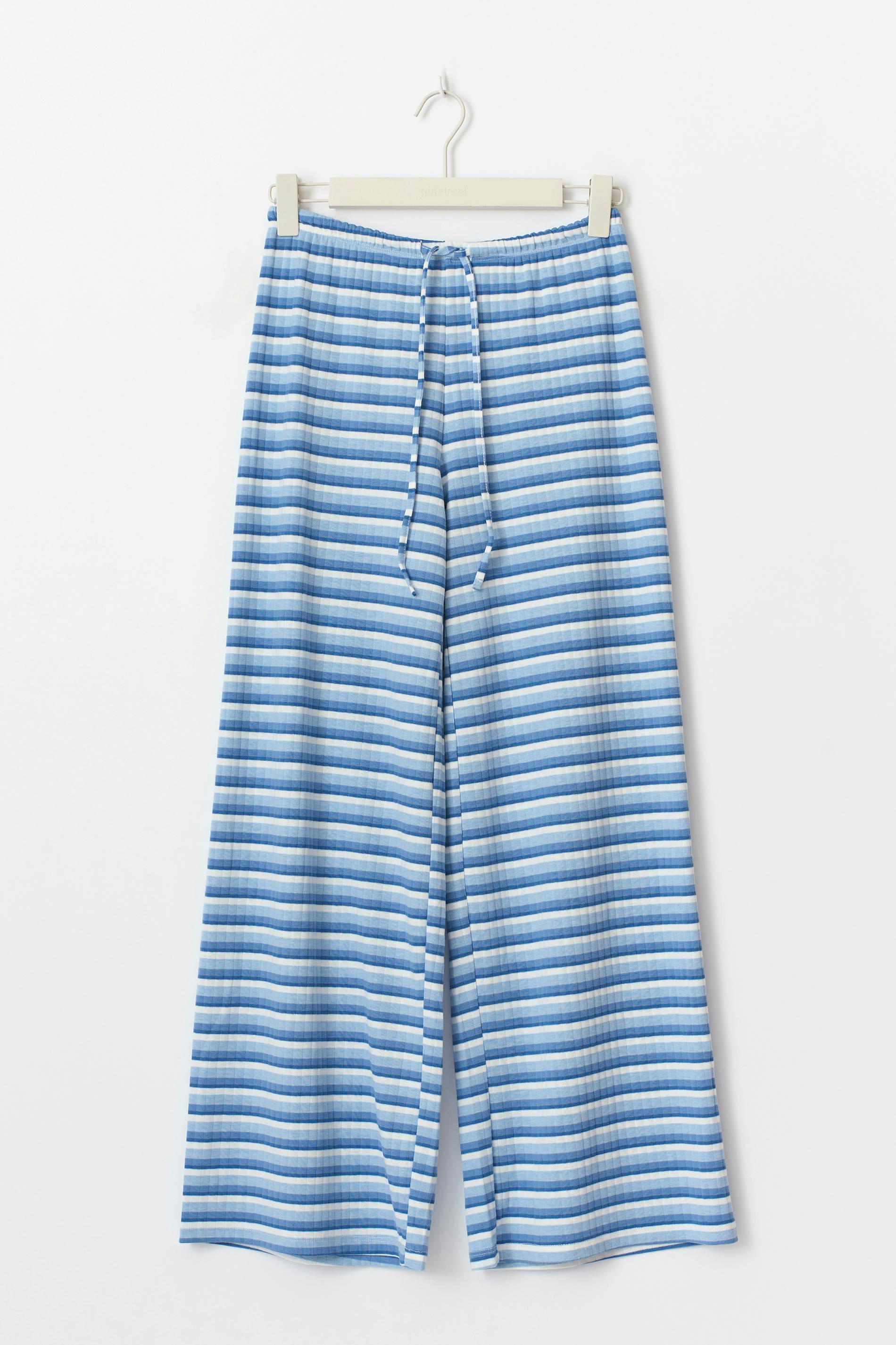 Striped soft trousers