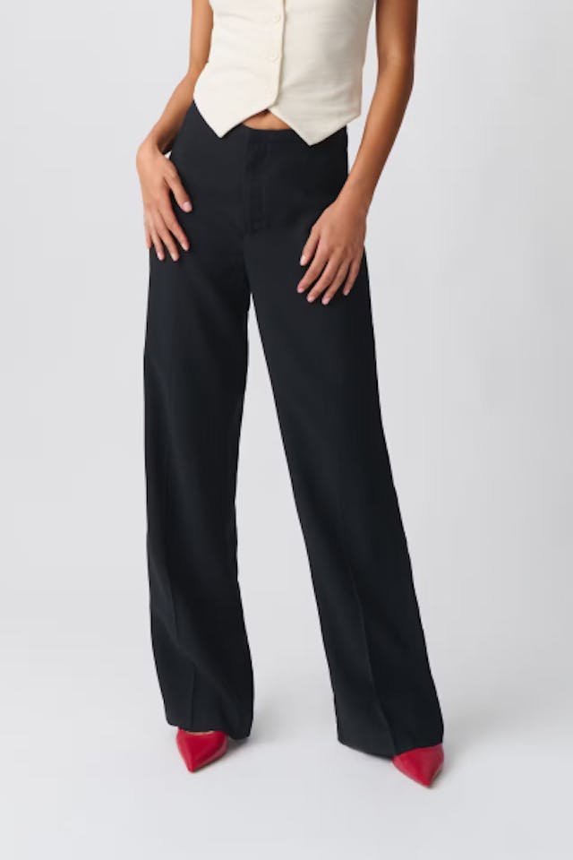 Straight leg trousers